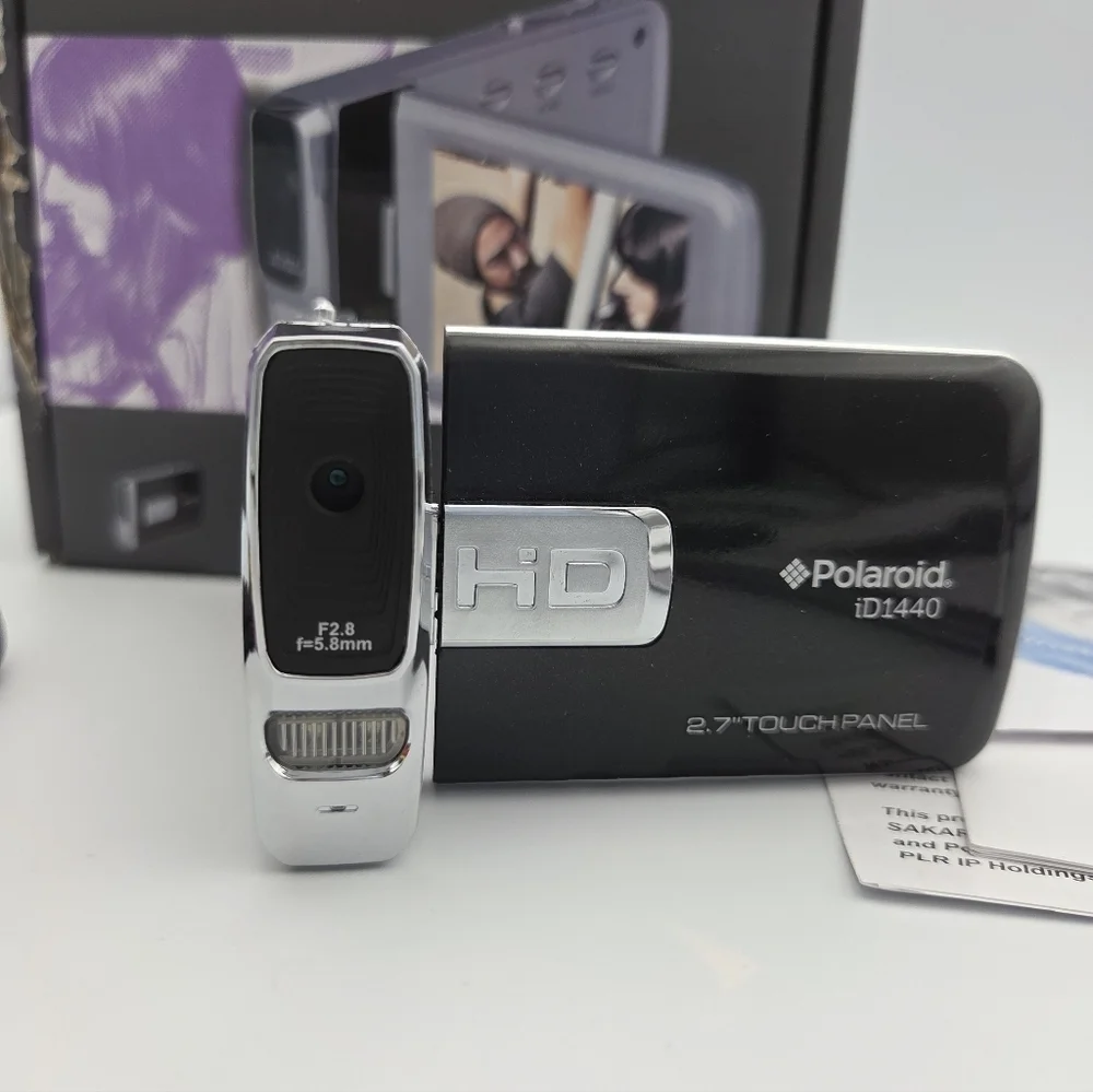 Polaroid Camcorder ID1440-BLK 14MP/4x Digital Zoom HD 1080p Parts ONLY See Descr